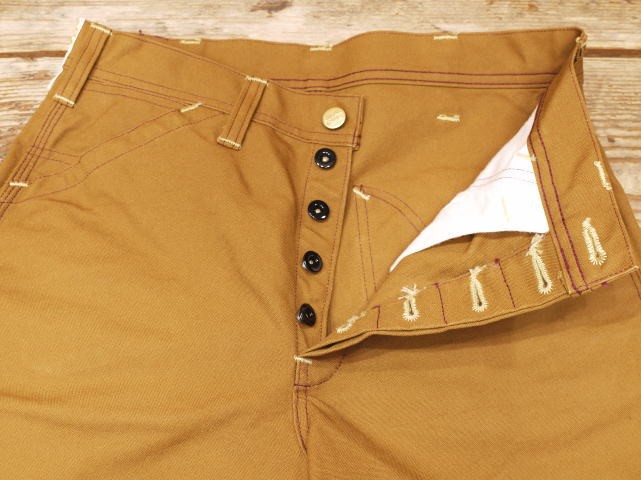 SUGAR CANE シュガーケーン 13oz ブラウンダックワークパンツ