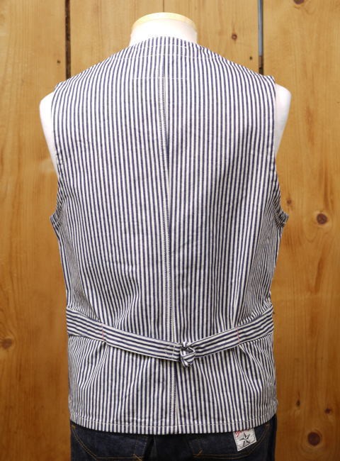 SUGAR CANE シュガーケーン 11oz.ヒッコリーストライプワークベスト