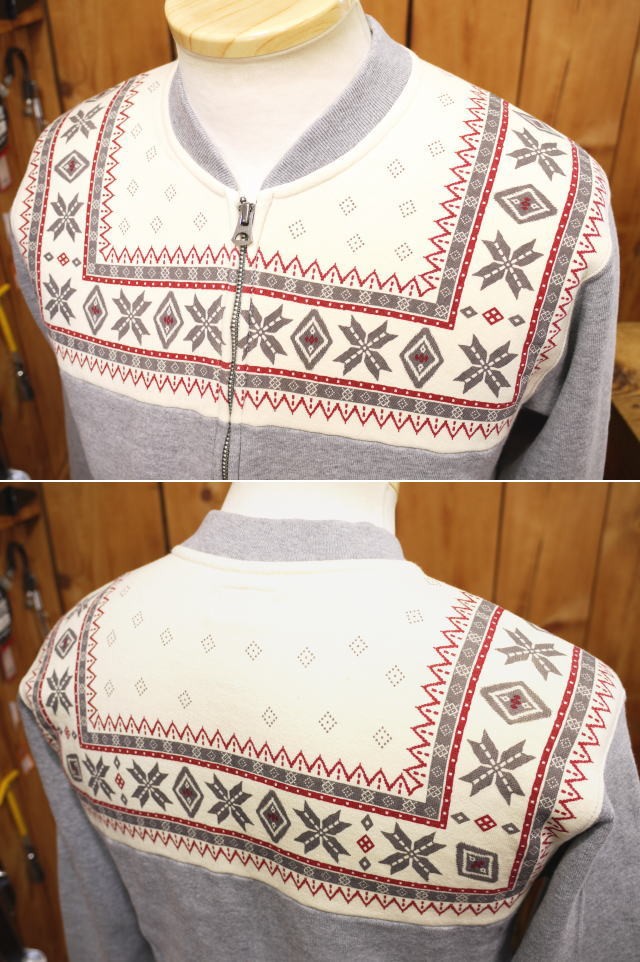 The Flat Head（フラッドヘッド） フラットヘッド 雪柄ジップアップ