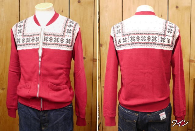 The Flat Head（フラッドヘッド） フラットヘッド 雪柄ジップアップ