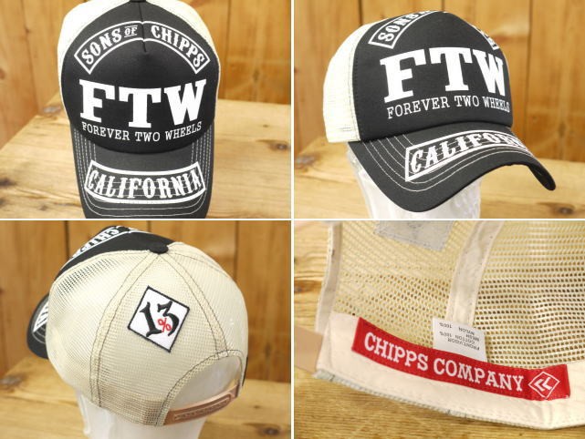 チップスカンパニー FTW CALIFORNIA オリジナルメッシュキャップ