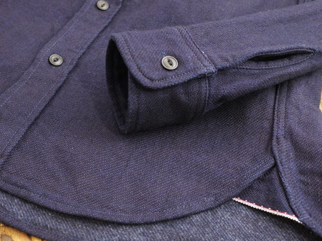 ウエス無地ネルシャツ UES インディゴヘビーネルシャツ No 501655 L UES（ウエス） 無地ネルシャツ インディゴヘビーネルシャツ No 501655