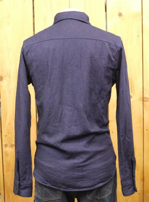 UES（ウエス） 無地ネルシャツ インディゴヘビーネルシャツ No 501655