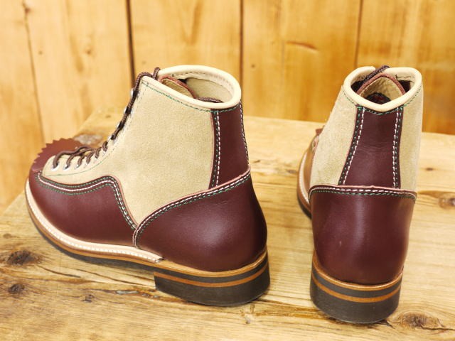 LONE WOLF BOOTS ロンウルフ カーペンターブーツ ブラウン×ベージュ