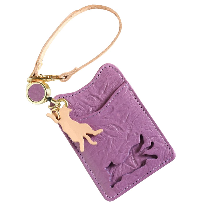 aoneco（アオネコ） リール 付き パスケース / 保護猫 支援 寄付