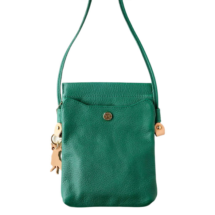 aoneco（アオネコ） 口バネ 本革 サコッシュ レディース メンズ / 保護
