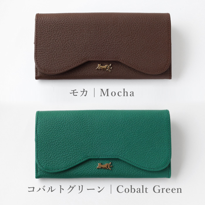 aoneco（アオネコ） 本革 ロングウォレット レディース メンズ / 保護