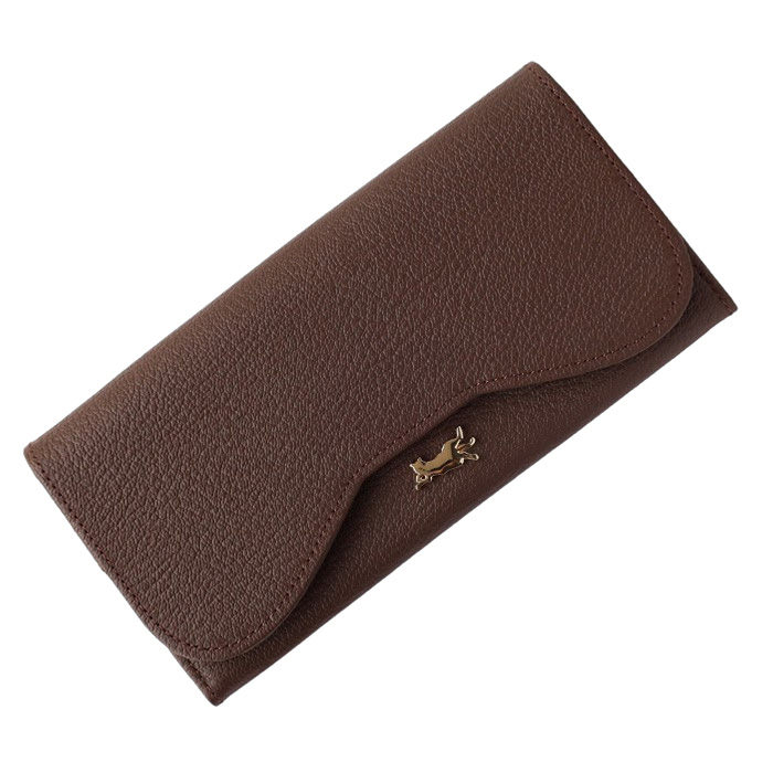 aoneco（アオネコ） 本革 ロングウォレット レディース メンズ / 保護