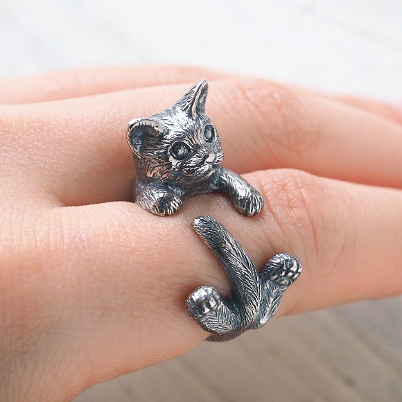 naturama(ナチュラマ) 猫リング グリ シルバー / アラマルーツ