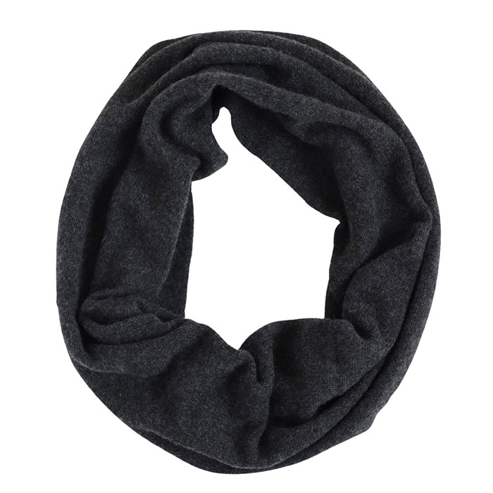 おーりー ウール カシミヤ ネックウォーマー ブラック AND WOOL(アンドウール) カシミヤ 100％ スヌード / レディース