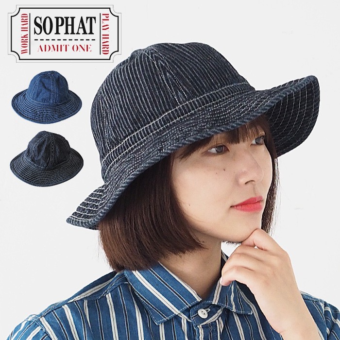 2色】 SO PHAT(ソーファット) 帽子 デニムハット ファティーグハット