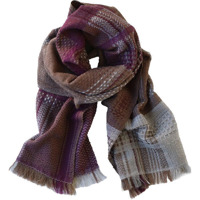 kobooriza 工房織座 KAWARI ウールマフラーzero かわり織りマフラー