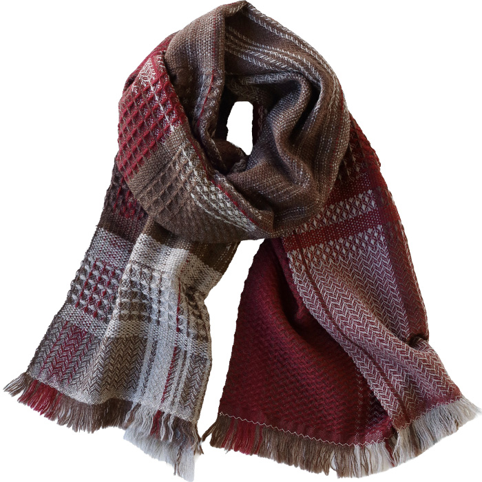 kobooriza 工房織座 KAWARI ウールマフラーzero かわり織りマフラー