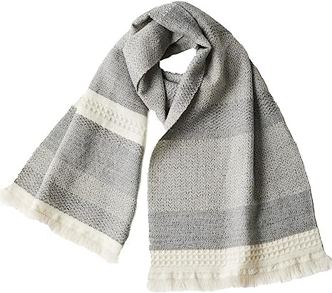 kobooriza 工房織座 かわり織り ノルディック ボーダー マフラー