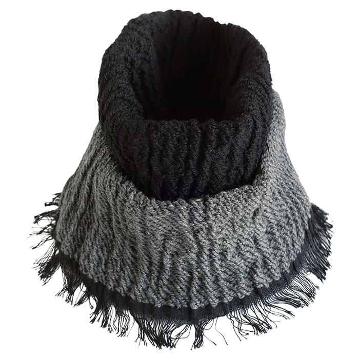 kobooriza−工房織座− コットン×ウール リバーシブル ネック