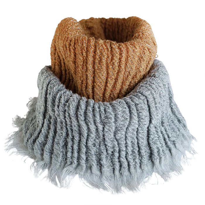 kobooriza−工房織座− コットン×ウール リバーシブル ネック