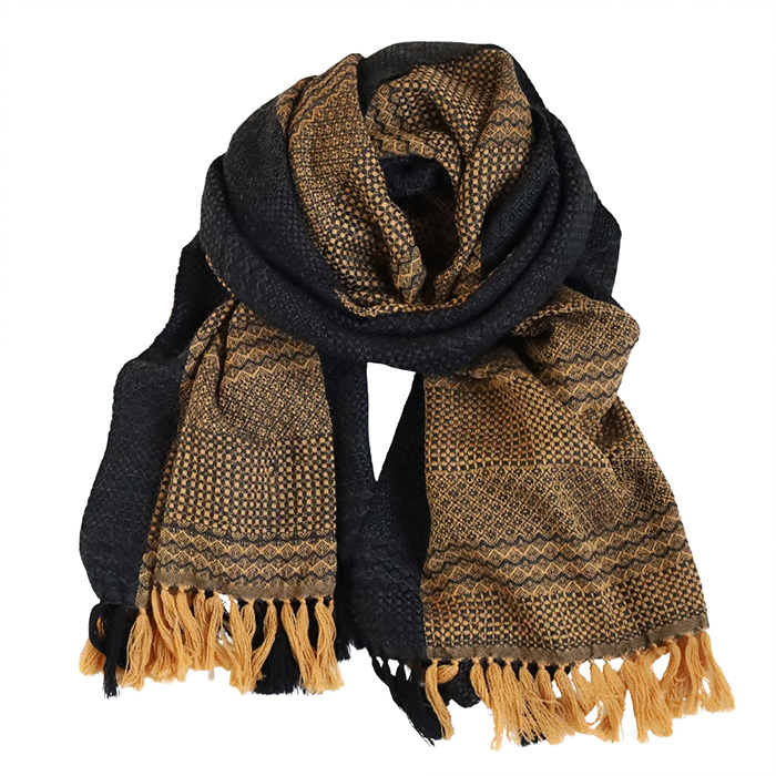 工房織座（kobo oriza） KAWARI ウールショール ウィーブボーダー