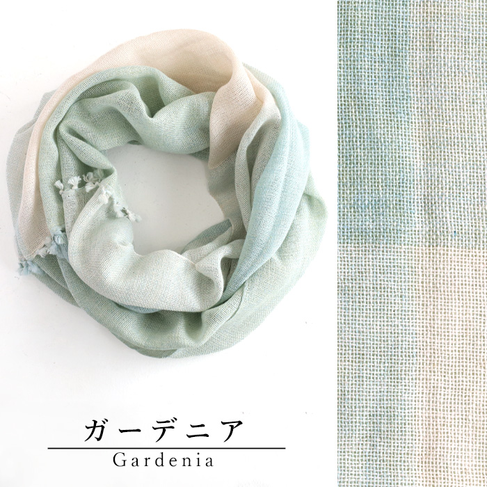 ガーゼスヌード*handmade kobooriza 工房織座 ボタニカル オーガニック ライトスヌード