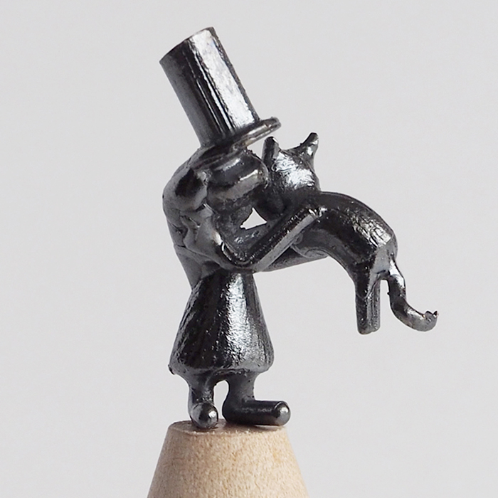 ブロンズ造形作家・コイズミタダシ リングスタンド 「さあ、おいで