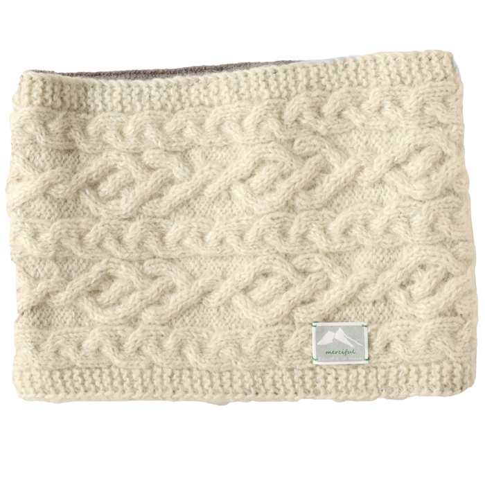 merciful(マーシフル) ケーブル編み フリース ウール スヌード