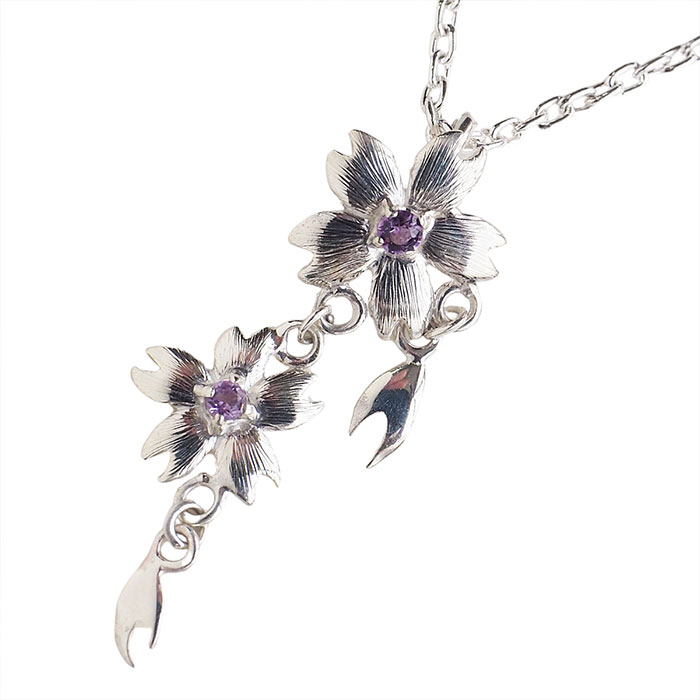 ハンドメイドジュエリー 楽天市場】エス 桜ネックレス 桜一つタイプ シルバー925 [S-TS