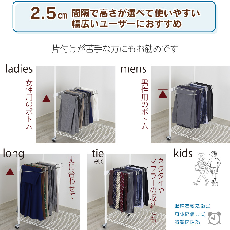 ハンガーラック Amazon｜川口工器 スチールラック 取付け専用 スラックス