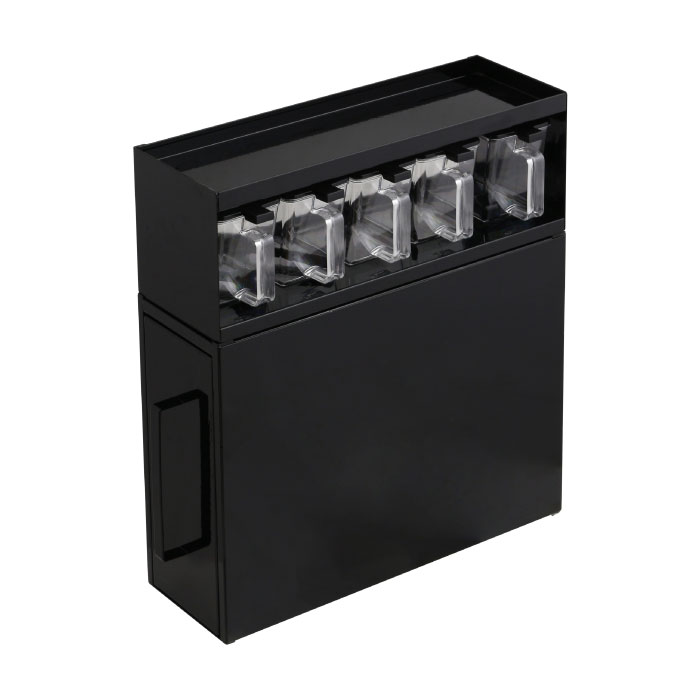 川口工器 爆買 調味料ラック ポット5個 隠せる スパイスラック 燕三条