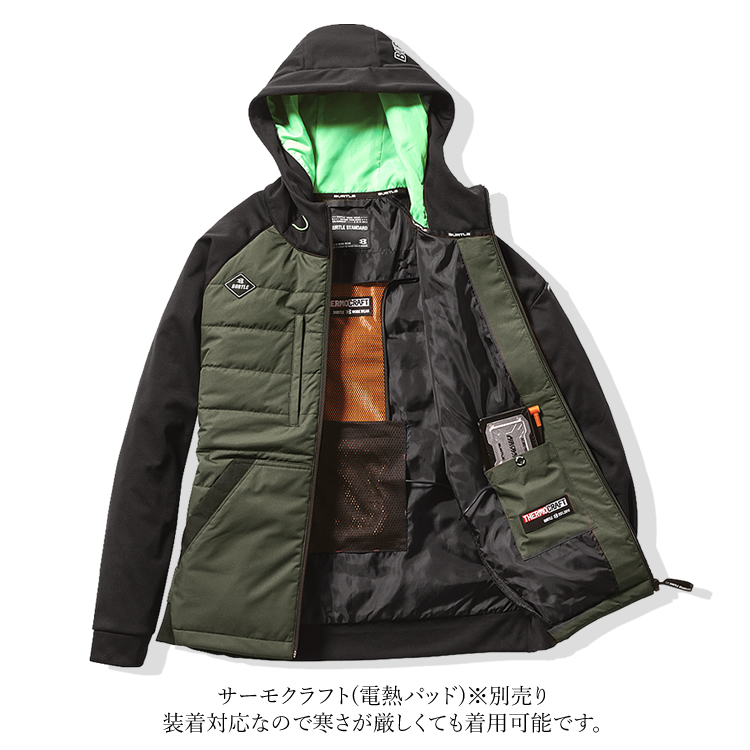 BURTLE（バートル） 防寒 ジャケット 2023 ヒーターフーディー