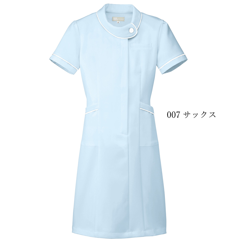 白衣 ワンピース ロールカラー メディカル 医療 看護 介護 エステ アイトス ストレッチ レディース 861110 | アイトス | 02