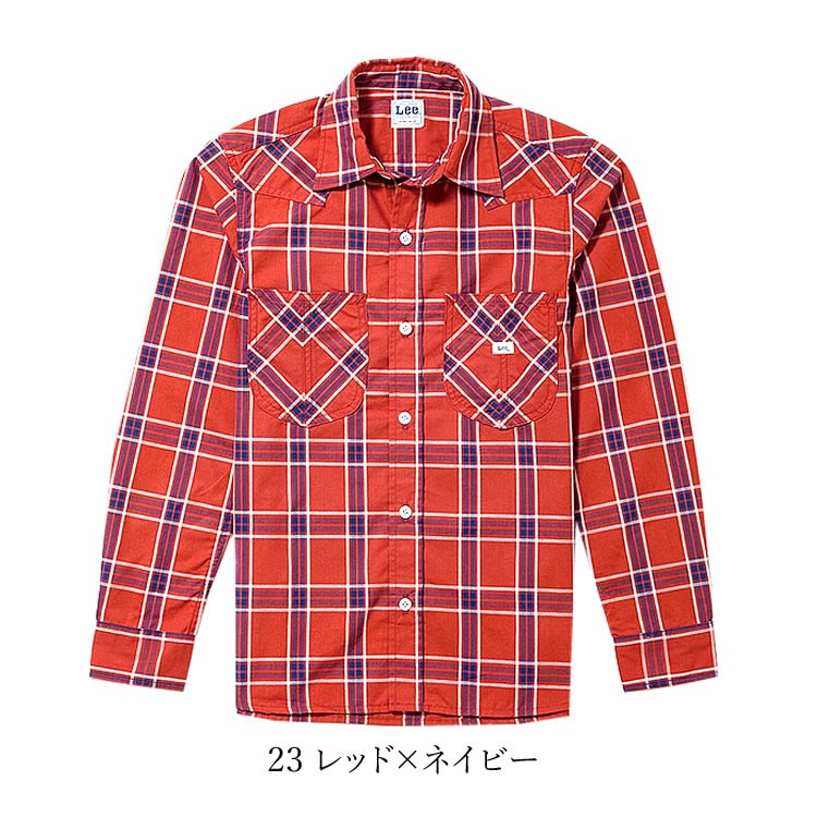 Lee（リー） シャツ 長袖シャツ ネルシャツ ウエスタンチェックシャツ