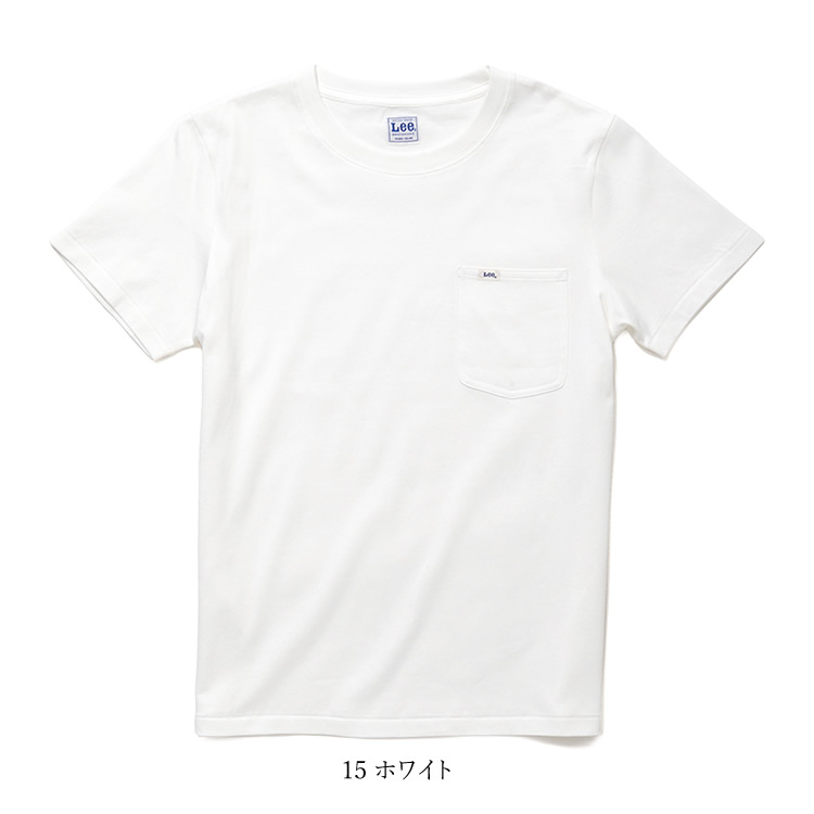 Lee（リー） Lee Tシャツ 胸ポケット 無地 メンズ＆レディース 天竺