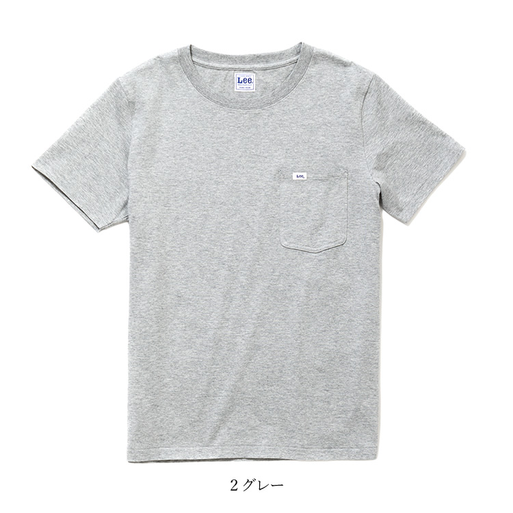 Lee（リー） Lee Tシャツ 胸ポケット 無地 メンズ＆レディース 天竺