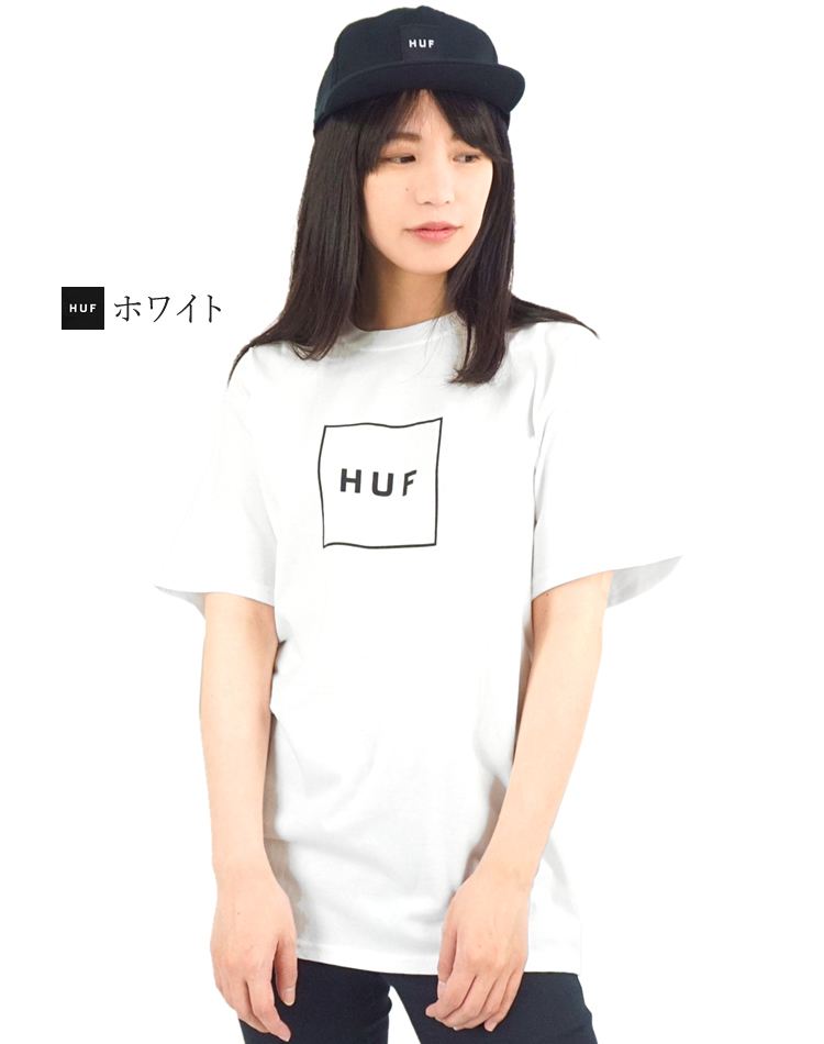 HUF ハフ Tシャツ カットソー 半袖 スクエアボックスロゴ ESSENTIALS