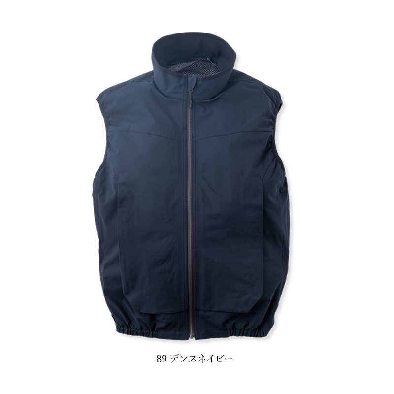 空調作業服 空調ウェア ベスト サイドファン 軽量ストレッチ 遮熱 UV