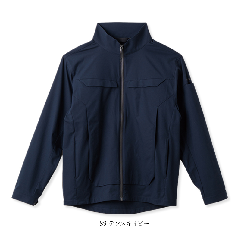 作業服 ブルゾン ジャケット ジップアップ 長袖 ストレッチ 多機能 超