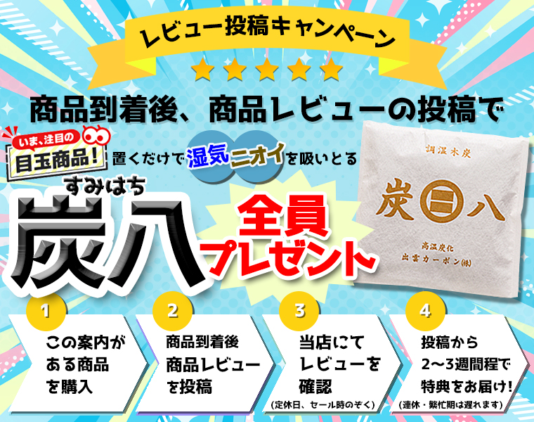 レビュー特典案内