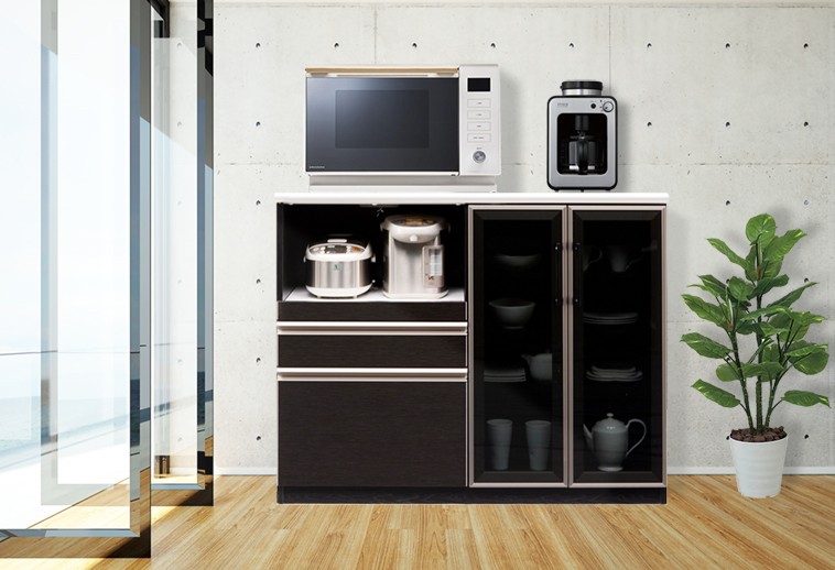 キッチンカウンター 幅120cm ハイカウンター キッチンカウンター下