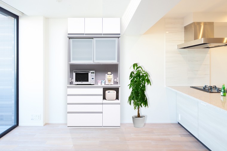 レンジ台 幅120cm 上置付 食器棚 ダイニングボード キッチンボード