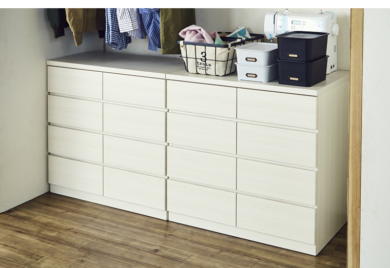 桐チェスト 幅80cm 4段 奥行44 クローゼット収納 桐たんす 桐箪笥 衣類