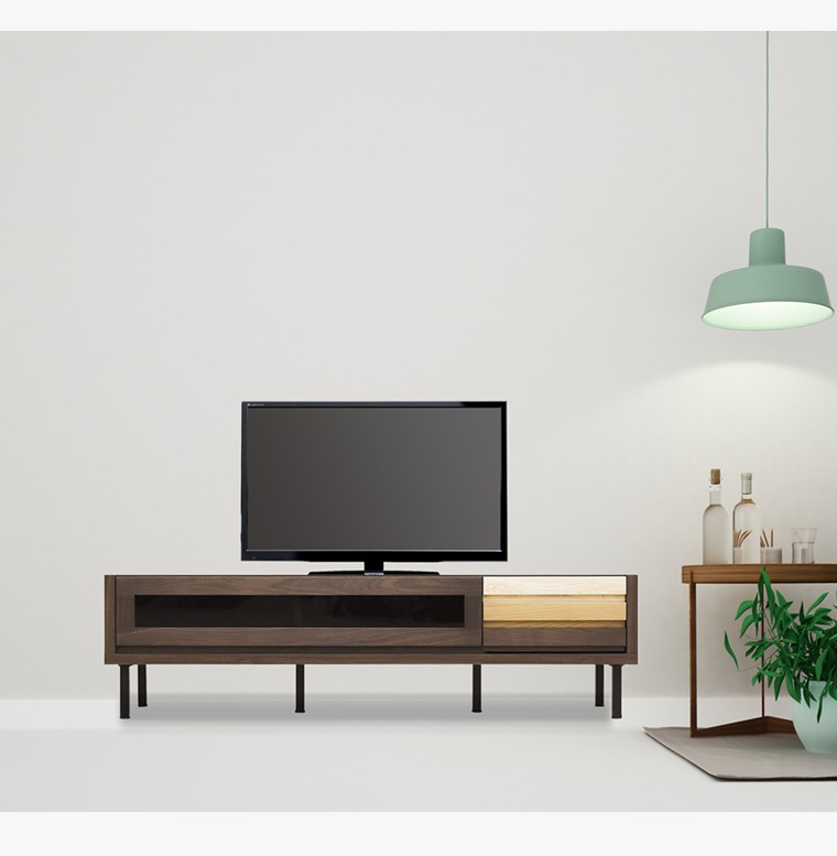 幅150cm テレビボード ローボード テレビ台 天然木 リビング収納