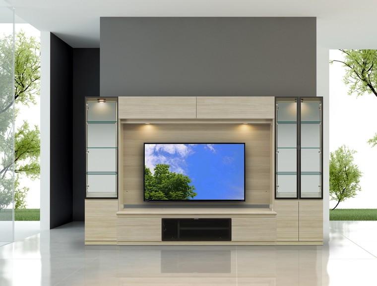 CME 幅280cm 壁面収納 テレビボード TVボード テレビ台 リビング収納 大川家具