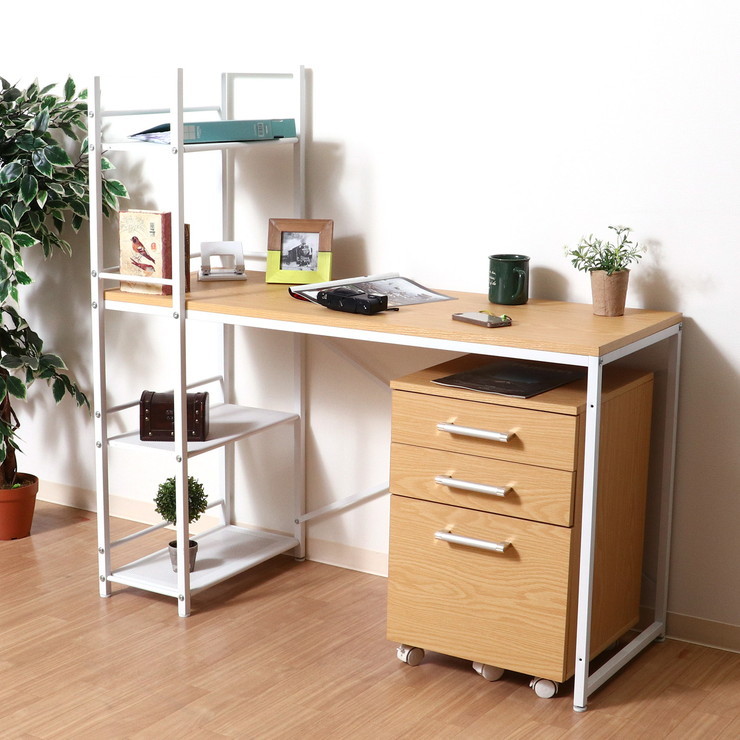 ラック付きデスク ルール 49 メープル : クラシト - 通販 - Yahoo