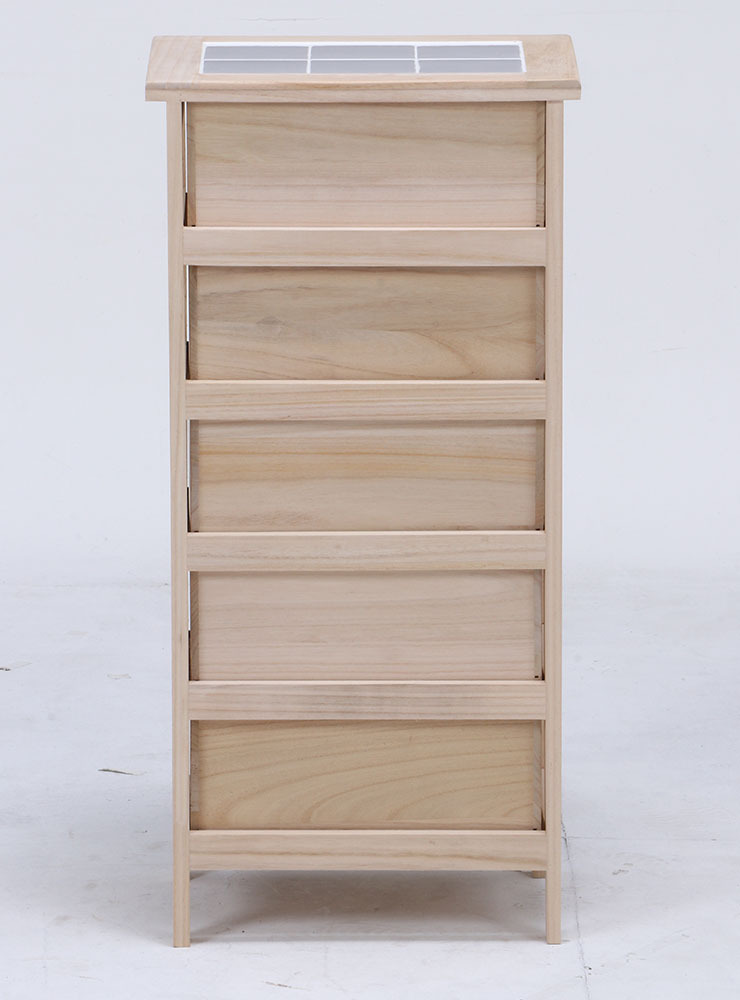 桐製 マルチカラフル5段ボックス シンクエ 2 : クラシト - 通販