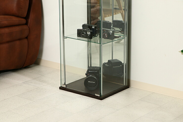 ガラスケース4段 楽天市場】ガラスコレクションケース6段 (4ツ扉) BK【大型】 ブラック