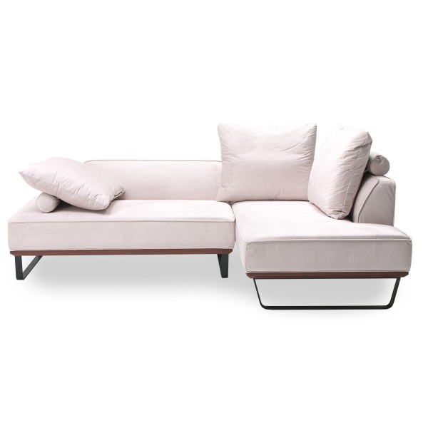 カウチソファ ワイドソファ L字 エコテックス認証 ファブリック生地