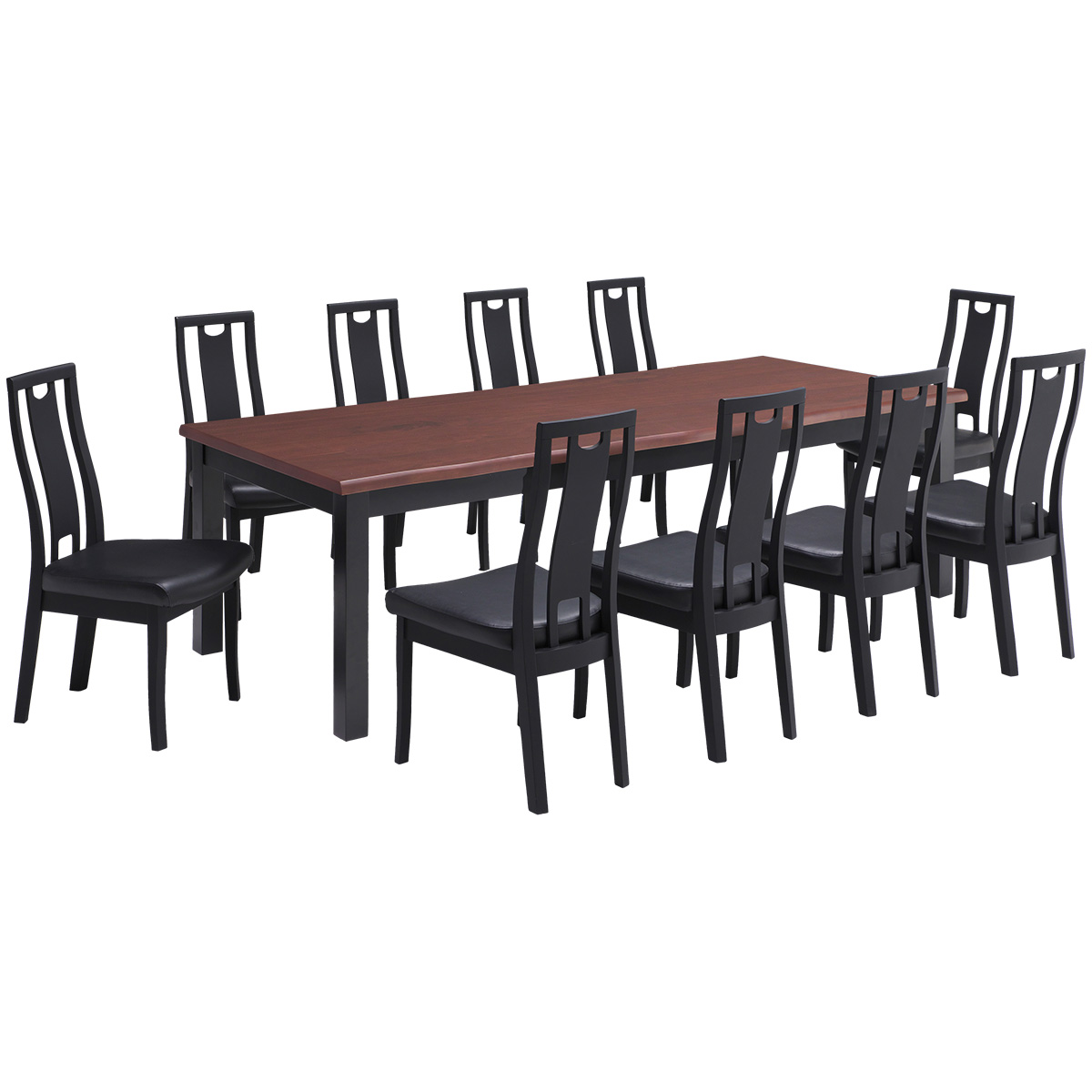 ダイニングセット 11点セット ダイニングテーブル 幅240cm 10人サイズ