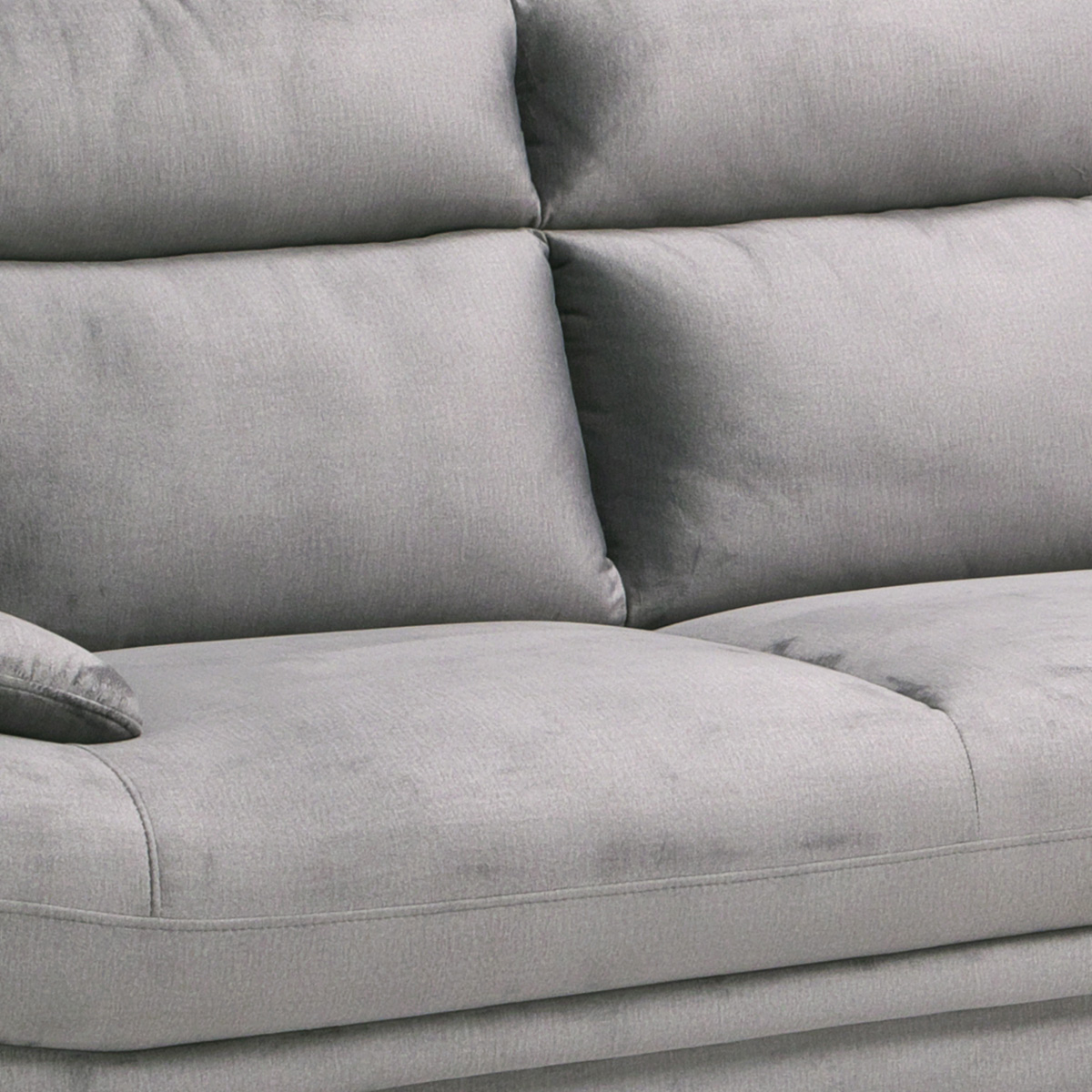 カウチソファ ソファセット L字ソファ 撥水加工 ファブリック 布張り