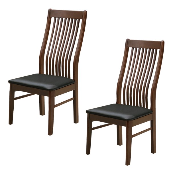 ダイニングチェア 2脚セット ハイバックチェア 2脚組 リビング 木製