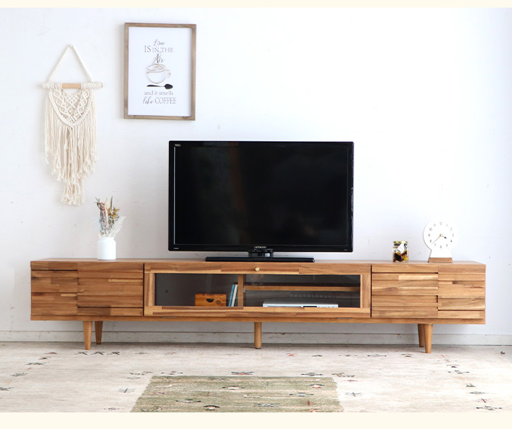 テレビボード テレビ台 TVボード TV台 幅180cm 大型 アカシア無垢材