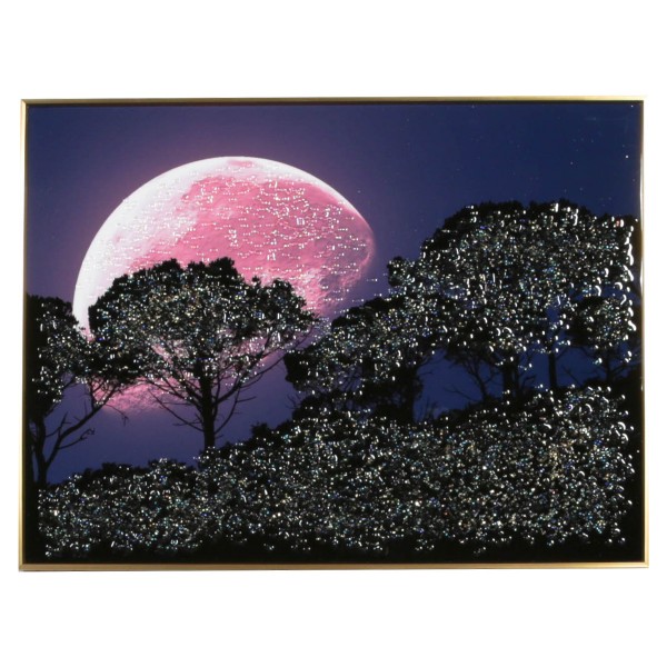 水晶絵 アートポスター 壁掛け 80×60cm アートパネル クリスタル